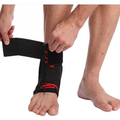 China Provide Guard Compression Straps Foot Brace Sports Protection Ankle Stabilizer Support Ankle Wear Lace Up Ankle Brace for sale