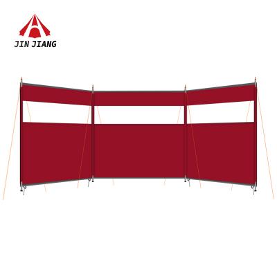 China Visual Safety Design JINJIANG Customized Visible PVC Windshield Shelter With Large Window Camping Windbreak for sale