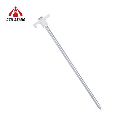 China Easy to break ground outdoor camping hiking tent accessories suitable tent accessories white heavy duty tent stakes from normal hard ground to large for sale