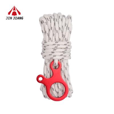 China Thoughtful Custom Outdoor Camping Windproof Night Canopy Tarp Rope Rope With Turnbuckle Adjuster for sale