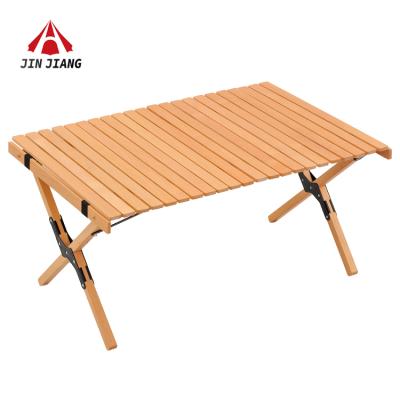 China Walnut Modern Outdoor Luxury Portable Foldable Wholesale Cafe Furniture Camping Splicing Table for sale