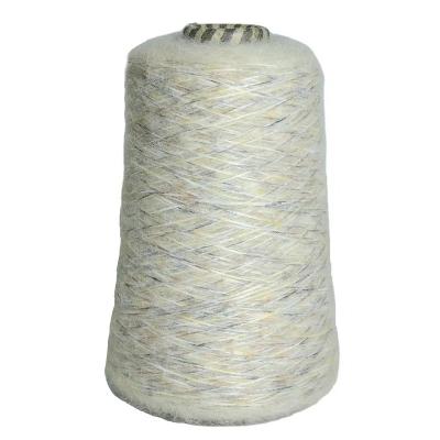 China Spray Yarn 59%Recycle Series Polyester 21%Acrylic 10%Wool 10%Nylon Custom Spray Yarn Air Spun Marl Color Wool Blend Knitting Yarn for sale