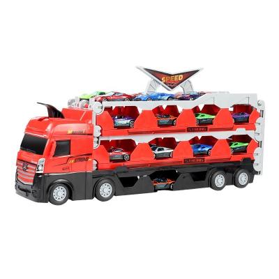 China Alloy Children's Large Deformation Catapult Truck Plastic Friction Toy Car 51*18*12cm Toy Car Model for sale