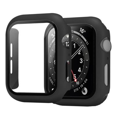 China Anti-scratch Protective Watch Case With Screen Protector 42MM Hard PC Cover Case 44MM For Apple iWatch Case for sale