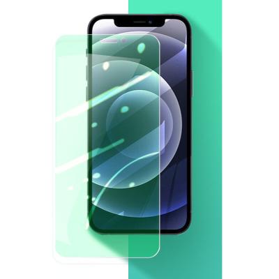 China 2021 New Mobile Phone Green Light Eye Shield Tempered Glass Screen Protector For Oppo/Iphone for sale