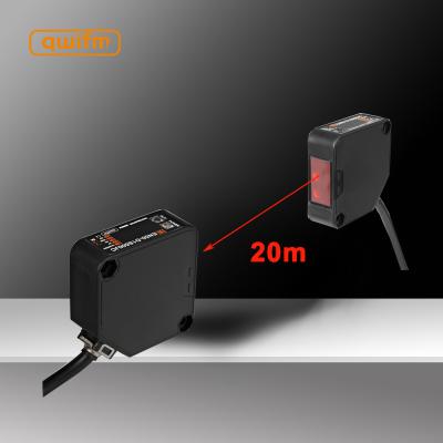 China Position Sensor Through Beam Type 20m Detection Distance Warehousing Photoelectric Switch for sale