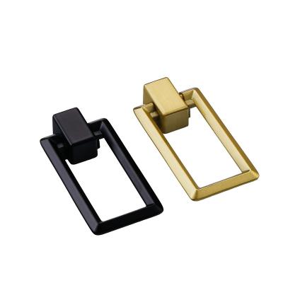 China Mid Century Cabinet Handles Modern Style Gold Wardrobe Door Handle Pendant Drop Down Black Brass Drawer Stain Kitchen Handles for sale