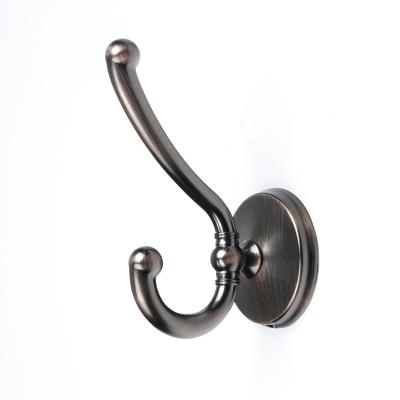 China Metal Viable Zinc Alloy Antique Door Clothing Hanger Hook Coat Hook Decorative Wall Hook for sale