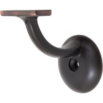 China Traditional Railing Bracket Oil Rubbed Heavy Duty Bronze Zinc Wall Railing Bracket for sale