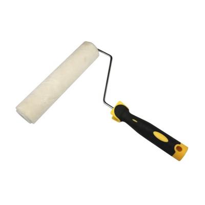 China White Decoration 230mm Mohair Roller With Rubber Handle EU Type 9 Inch Decorative Roller Brush for sale