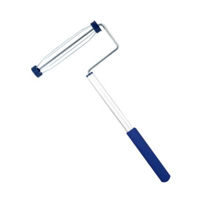 China Decoration Tool Shop Decor Long Handle American Style Roller Brush Handle Stick 8mm Steel Rod Extendable Paint Roller Frame Cage Roller System for sale