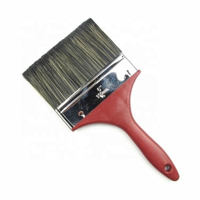 China Decoration Tool Economic Paint Brush Tools Rubber PET PP Filament Handle Large Size Function Cleaning Paint Brush for sale