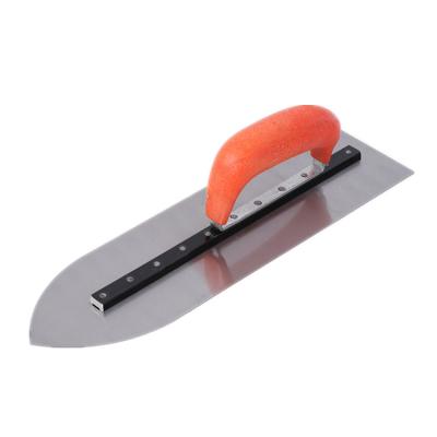 China SQUARE Round Head Integrated Brick Steel Knife Metal Trowel Metal Trowel Plaster Handle ABS Plastic Manganese Blade Concrete Spatula Tool for sale