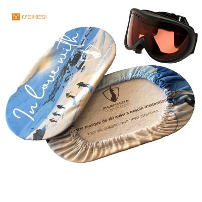 China Ski Goggles Mirror Cover Sublimation Microfiber Mirror Cover For Optical Ski Goggles Lenses for sale