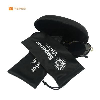 China Cheap Eyewear Glass Storage Promotion Microfiber Sunglasses Pouch With Drawstrings for sale