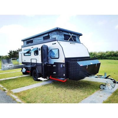 China Travel Trailer Economic Hot Sale Custom Off Road Camper Traveling Trailer Camping Caravan for sale