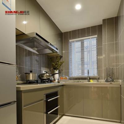 China Modern Professional Soft End Hinges Cabinet Cabinets Eco - Friendly Kitchen With Counter Top for sale