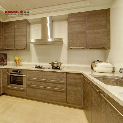 China Modern Old Style Modern Cabinets Factory Price Kitchen Designs And Wardrobe PVC Membrane for sale