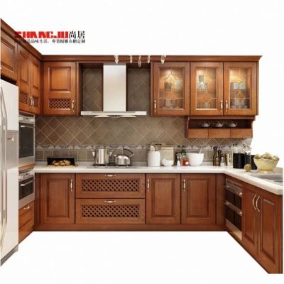 China Modern Designs Modern American Hardwood Cabinet For Kitchen for sale