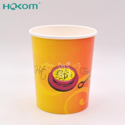 China Disposable Disposable Hot Food Container Take Out Ice Cream Cup Soup Bowl Wallsicecream Paper Cup Matching Lids Single Wall Customized for sale