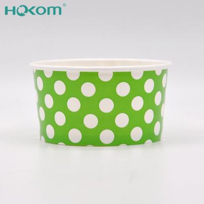 China New Design Eco-friendly Disposable Food Container Ice Cream Paper Cup Walls Ice Cream for sale