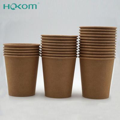 China Eco-Friendly High Quality PE Coated Drink Paper Cup Disposable Single Wall Hot/Cold Eco Friendly Coffee Paper Cup Cups for sale