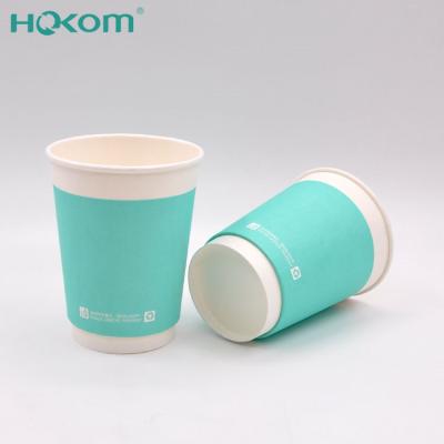 China Food Grade Paper Cup Coffee Cup Eco-Friendly Disposable Waterproof Double Wall Disposable Paper Cup for sale