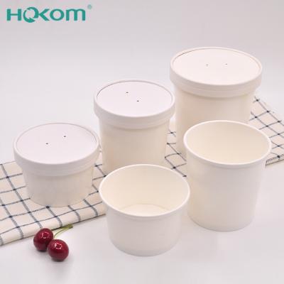 China Disposable Netting 6oz Soup Bowl Disposable Paper For Noodles for sale