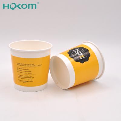 China Disposable Bowl Disposable Paper Soup Container Ice Cream Takeout Oatmeal for sale