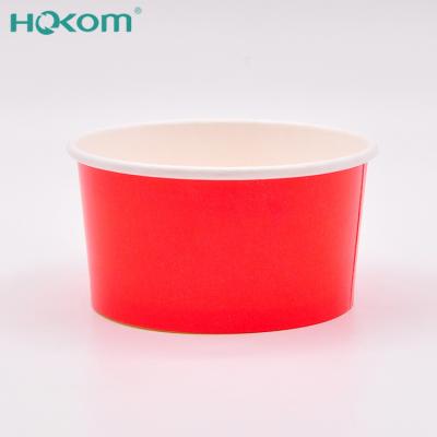 China Disposable Full Color Printing Waterproof PE Coated Yogurt Cups Ice Cream Pint Paper Bowl Custom Ice Cream Cups for sale