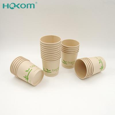 China Disposable Disposable PE Coated Fiber Paper/PP Lids Fiber Soup Bowl Container Bamboo Paper Soup Cups for sale