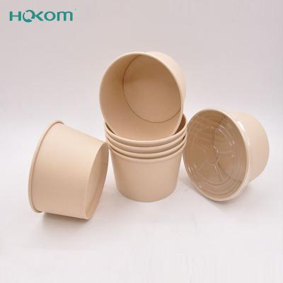 China Disposable Eco-friendly Wholesale Party Supplies Noodle Cake Snack Paper Bowl Bamboo Fiber Eco Friendly Salad Bowl for sale