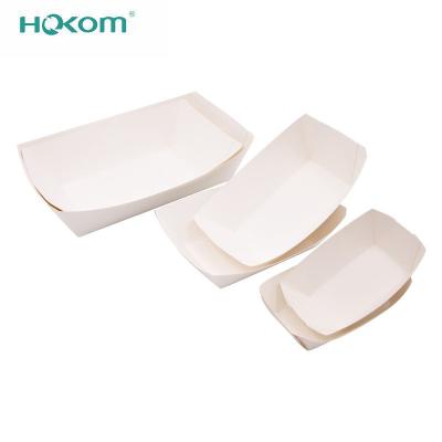 China Disposable Disposable PE Coated Paper Plates Eco-Friendly White Waterproof Party Suppliers/Kraft Paper/Fast Food Serving Tray Bamboo Trays for sale