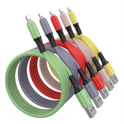 China For Type C Charger MAC For Cell Phones Liquid Silicone USB Data Cable Fast Charging Data Cable Cord For Samsung xiaomi Huawei for sale