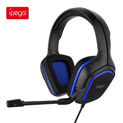 China Headband Ipega Gaming Headset For PS5, PS4, Xbox One PC Gaming Earphone With Noise Canceling Microphone Memory Foam Earpad Gaming Headset for sale