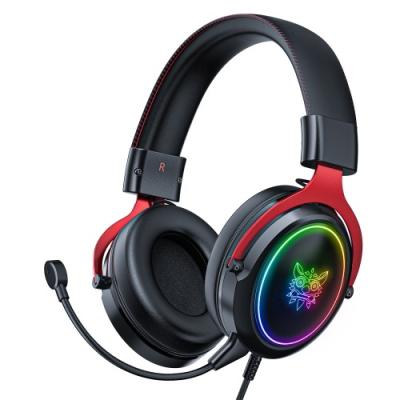 China Headband Noise Canceling Headphones With 3D Surround - Sound Stereo Soft Earmuff And RGB LED Light On-Ear Gaming Headphones For PC, PS5, PS4 for sale