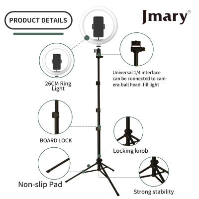 China Jmary FM536A PORTABLE Hot Selling Ring Light with Remote Tripod Stand for Smartphone Makeup Video Studio Ring Lamp for sale