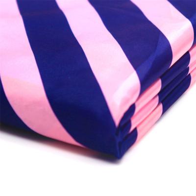 China GRS 100% Recycled Polyester Waterproof Fabric Printed Matte Face Satin Fabric For Wedding for sale