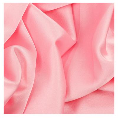 China Breathable High Quality Poly Satin 50D Stretch Fabric Stretch Weft Chiffon For Dresses And Pajamas for sale