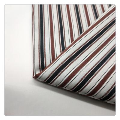 China Breathable high quality nylon cotton spandex yarn dyed stripe fabric for men's shirt for sale