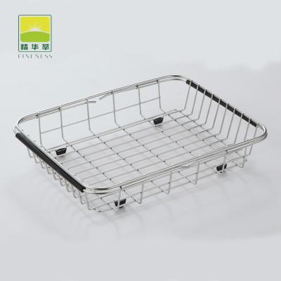 China Kitchen Sink Sustainable Side Draining Dish Drying Rack With Utensil Rack for sale