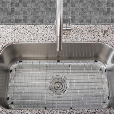 China Without Faucet Kitchen Sink Grid and Sink Protector Grid Stainless Steel Lower Sink Protective Grid for sale