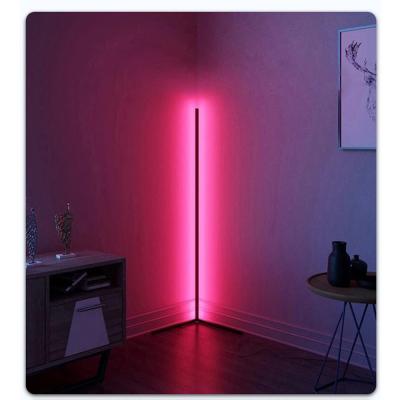 China Contemporary Nordic Modern RGB Hotel Bedroom Bedside Standing Smart Floor Lamp 140cm for sale