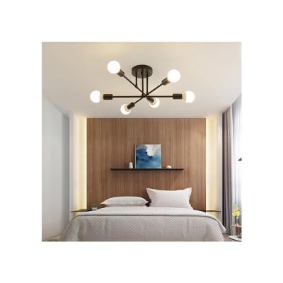 China Good quality Nordic style decoration hot sale black modern retro room ceiling light led ceiling light lamp for sale