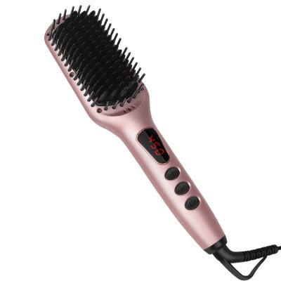 China 2021 New Household Hair Straightener Electric Power Ceramic Ionic Brush for sale