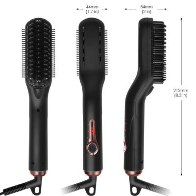 China 2021 Duct Beard Straightener Quickly Heated Comb Hair Straightener For Men And Woman for sale