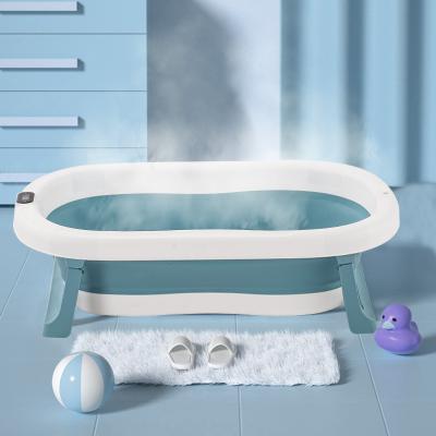 China Removable; Easy-cleaning; Safety Wholesale Pink Blue Non Slip Collapsible Plastic PVC Bath Tub Plastic Tubs For Baby Babies for sale