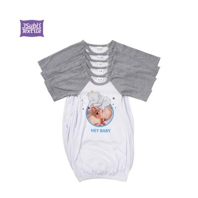 China Wholesale Custom Sublimation Organic Cotton 100% Polyester Baby Clothes Simple White Cute Printing Onesie Onesie for Infants Infants Boy Rompers for sale