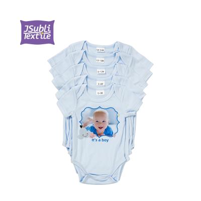 China Best 100% Polyester Onesie Baby Onesie Sublimation Sublimation Baby Onesie Rompers 100% Cotton Wholesale Short Baby Boy for sale