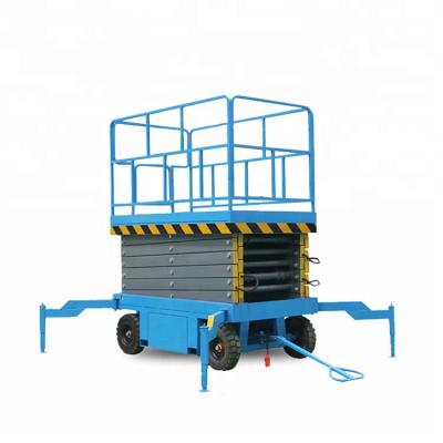 China Solid Steel Structure Mobile Hydraulic Scissor Boom Lifting Platform Lift Table for sale